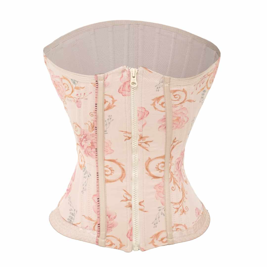 Cinta Modeladora Sereia Com Ganchos e Zíper Jardim Secreto