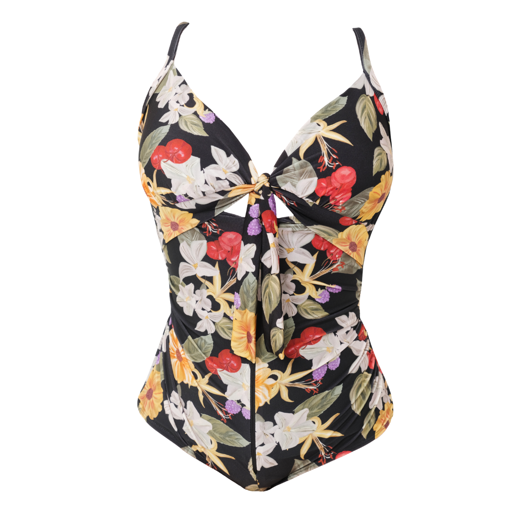 Maiô modelador - SlimSun NÓ Estampado e Bumbum Fio Duplo