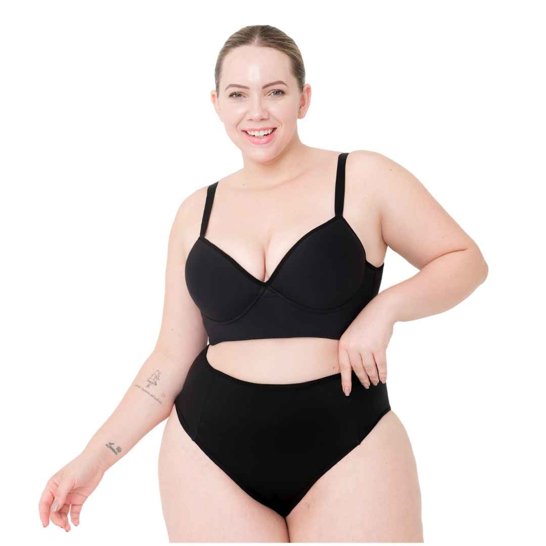 Sutiã com Bojo e Modelador de Sustentação