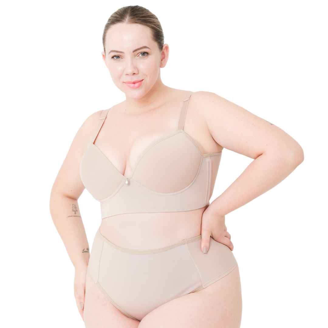 Sutiã com Bojo e Modelador de Sustentação